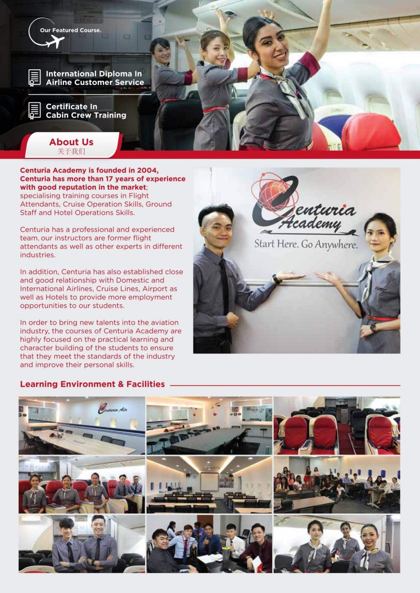 Aviation Staff Training Flight Attendant Training Cabin Crew Malaysia Academy 4114